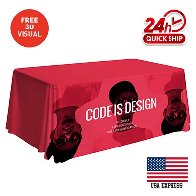 6' Premium 3-Sided Table Throw