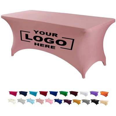 6' Digitally Printed Stretchy Table Cover