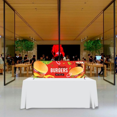 6'x2' Straight Table Top Display