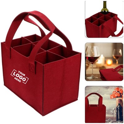 Wine Carrier Bag Felt Wine Bottle Tote Bag